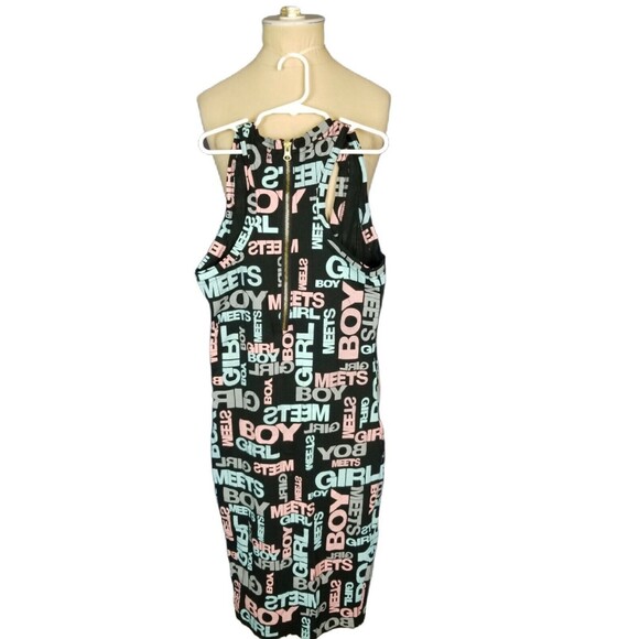 Boy Meets Girl Women's Logo Racer Back Cotton Dress Size Small - Picture 3 of 4